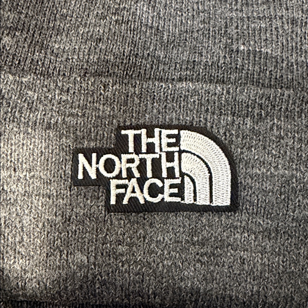 The North Face Charcoal Gray Beanie Knit Hat - Picture 2 of 3